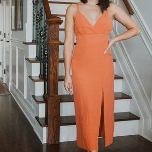 NWT Leg Slit Midi Dress